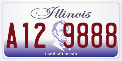 IL license plate A129888