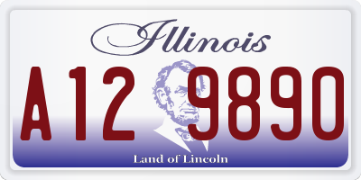 IL license plate A129890