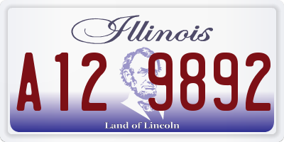 IL license plate A129892
