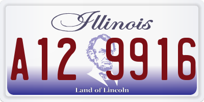 IL license plate A129916
