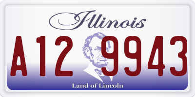 IL license plate A129943
