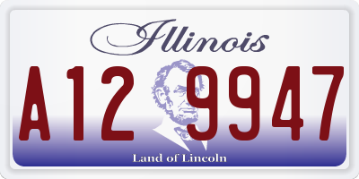 IL license plate A129947