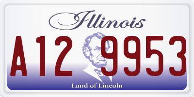 IL license plate A129953