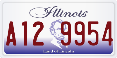 IL license plate A129954