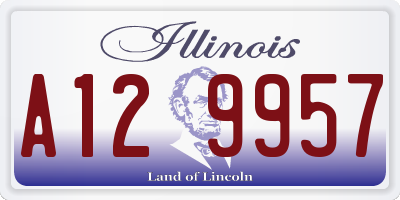 IL license plate A129957