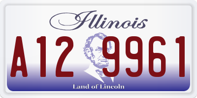 IL license plate A129961