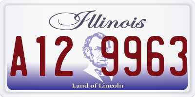 IL license plate A129963