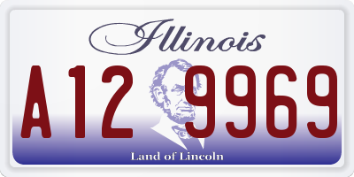 IL license plate A129969