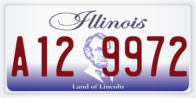 IL license plate A129972