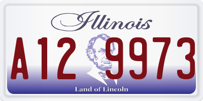 IL license plate A129973