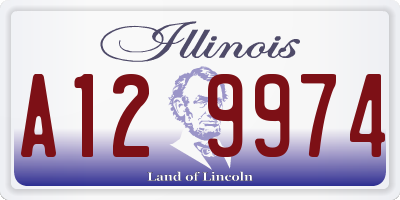 IL license plate A129974