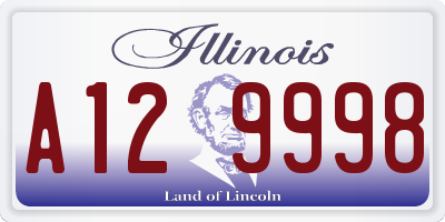IL license plate A129998