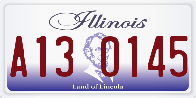IL license plate A130145