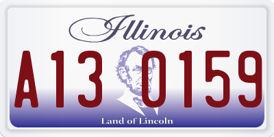 IL license plate A130159