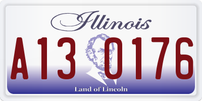IL license plate A130176