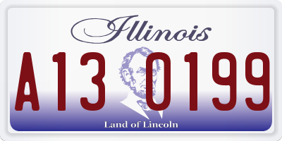 IL license plate A130199