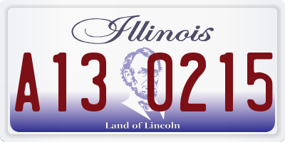 IL license plate A130215