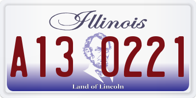 IL license plate A130221