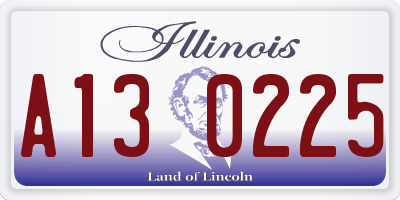 IL license plate A130225