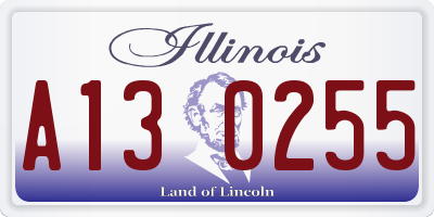 IL license plate A130255