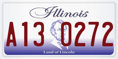 IL license plate A130272