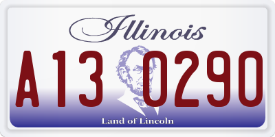 IL license plate A130290