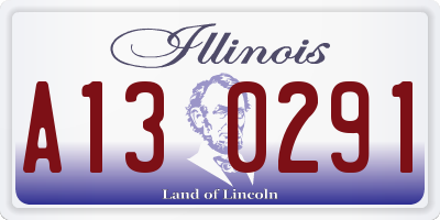 IL license plate A130291