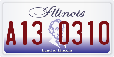 IL license plate A130310