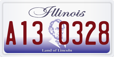 IL license plate A130328