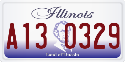 IL license plate A130329