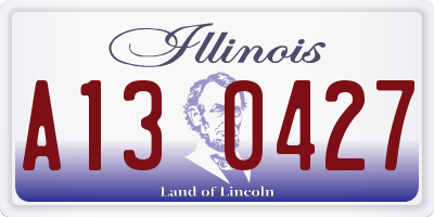 IL license plate A130427