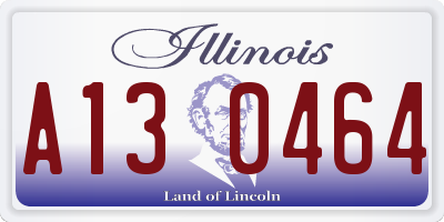 IL license plate A130464