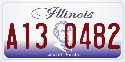IL license plate A130482