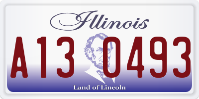 IL license plate A130493