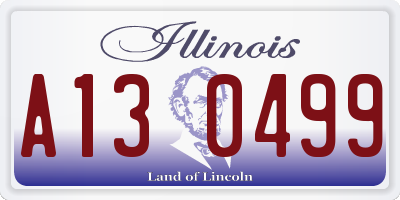 IL license plate A130499