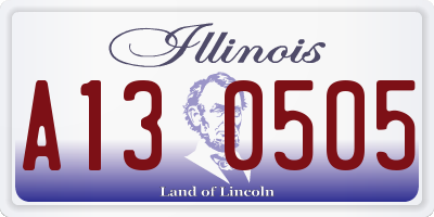 IL license plate A130505