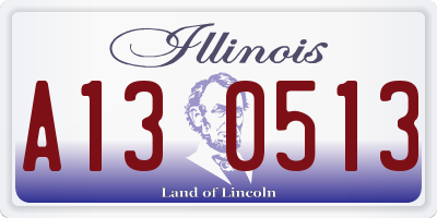 IL license plate A130513