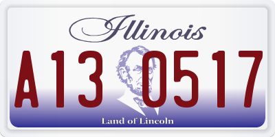IL license plate A130517