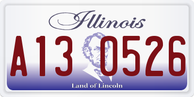 IL license plate A130526