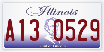 IL license plate A130529