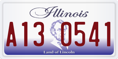 IL license plate A130541