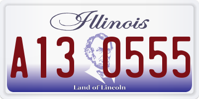 IL license plate A130555