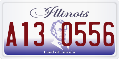 IL license plate A130556