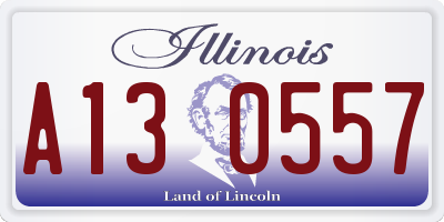 IL license plate A130557