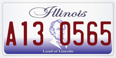 IL license plate A130565
