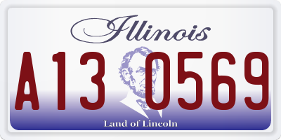 IL license plate A130569
