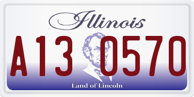 IL license plate A130570