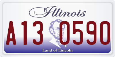 IL license plate A130590