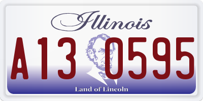 IL license plate A130595