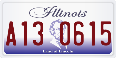 IL license plate A130615